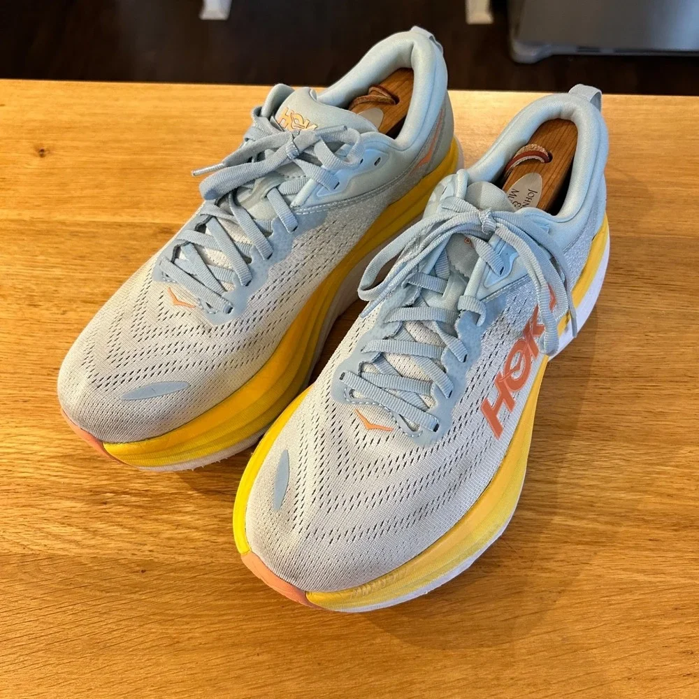 Hoka One One Bondi 8 Womens  10.5B Summer Song Running Nursing Walking Sneaker - Picture 3 of 11